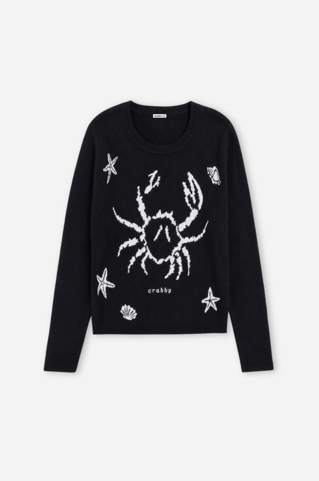 Cotton Cashmere Crabby Intarsia Crew – Minnie Rose