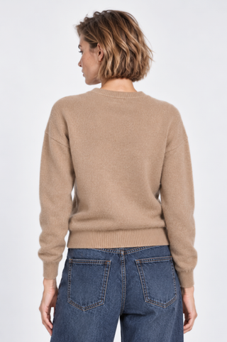 Cotton Cashmere "Yenta" Embroidery Crew