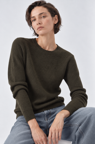Shaker Long Sleeve Crew Neck