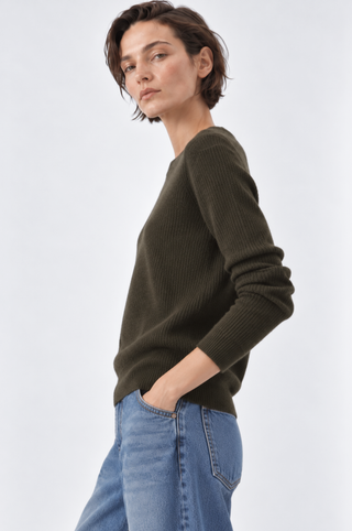 Shaker Long Sleeve Crew Neck