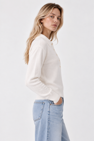 Cashmere Henley Polo with Pocket