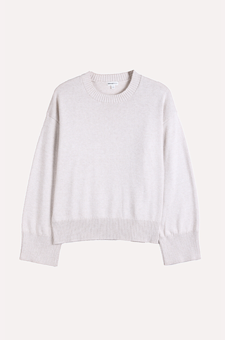 Luxe Cotton Blend Boxy Crew