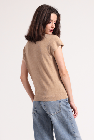 Supima Cotton Cap Sleeve Crew