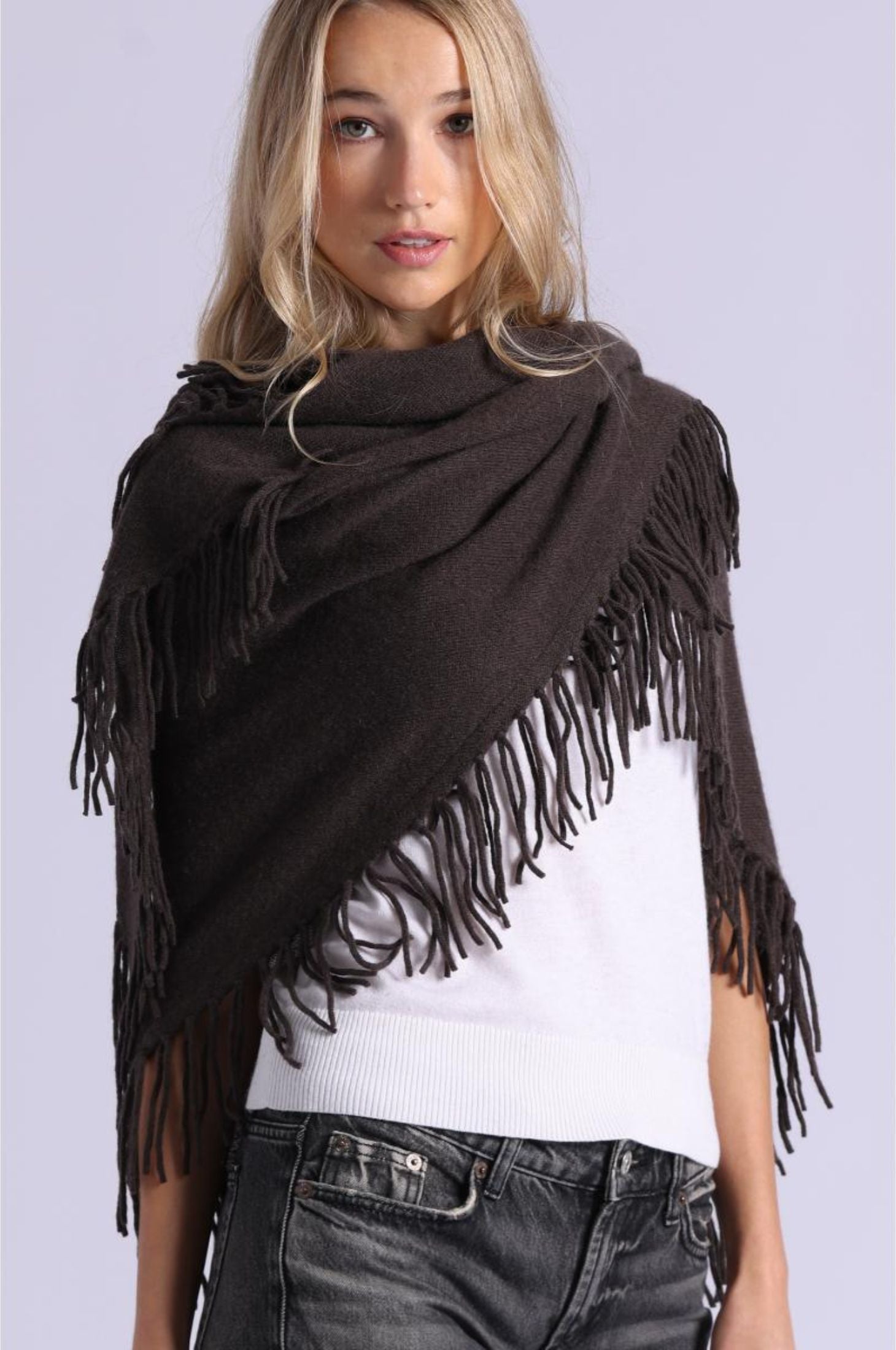 Cashmere Fringe Shawl