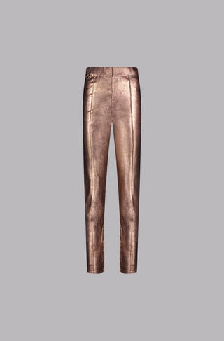 Viscose Metallic Print Tapered Pants