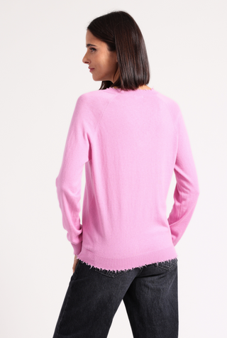 Cotton Cashmere Frayed Edge V