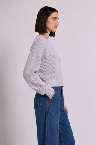 Cotton Shaker Stitch Crew Neck