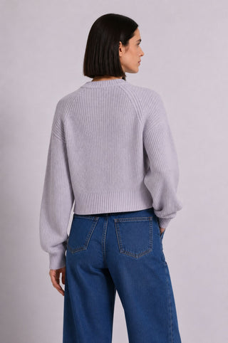 Cotton Shaker Stitch Crew Neck