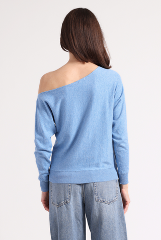 Cotton Cashmere Off The Shoulder Top