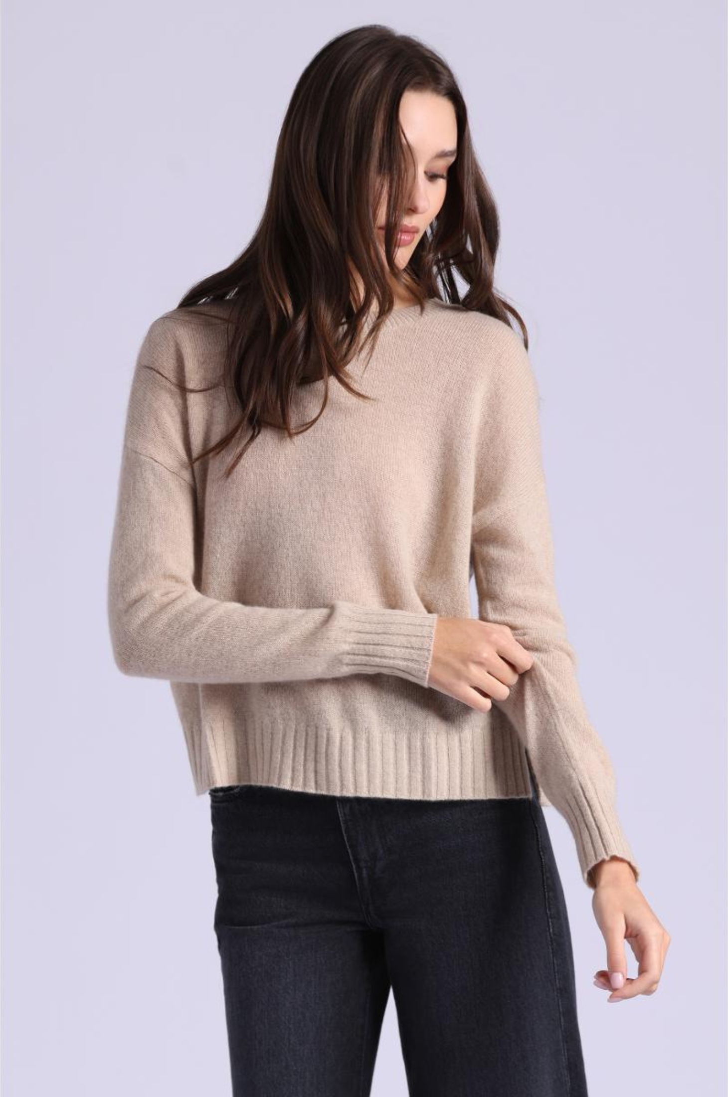 Cashmere Raglan Crew