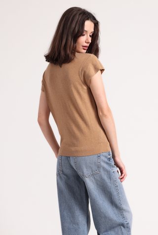 Supima Cotton Cap Sleeve Crew