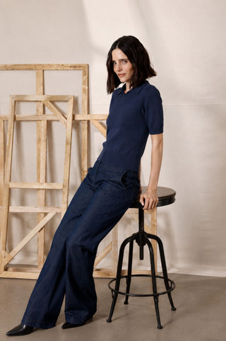 Cashmere Short Sleeve Polo