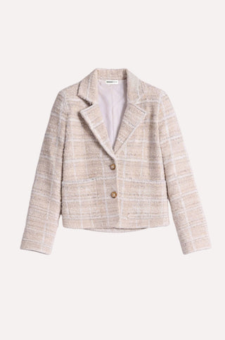 Viscose Sparkle Tweed Shrunken Blazer