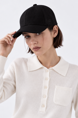 Wool Trucker Hat with Minnie Rose Embroidery