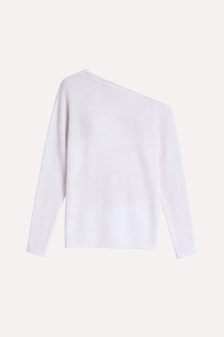 Oversized Sheer Luxury Cashmere Off The Shoulder