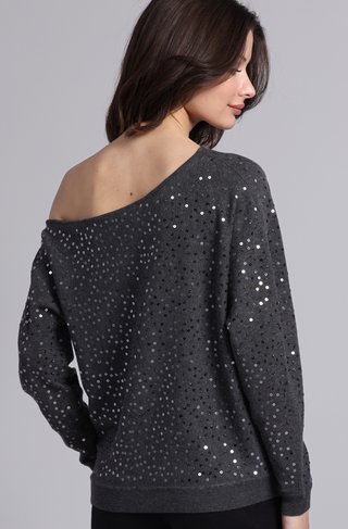 Viscose Sequin Off The Shoulder