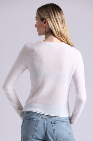 Sheer Luxury Cashmere Raglan Crew
