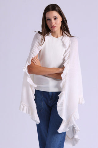 Cashmere Ruffle Shawl