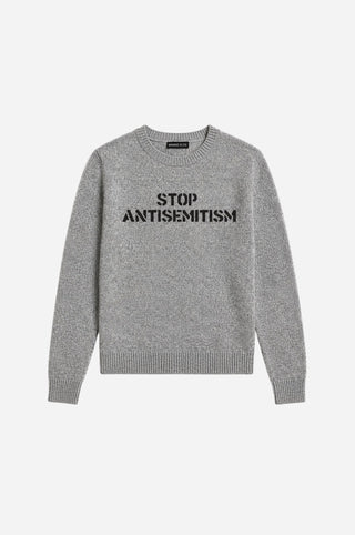 Stop Antisemitism Long Sleeve Crew Neck Pullover
