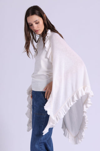 Cashmere Ruffle Shawl