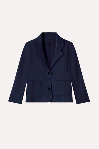 Viscose Blend Shrunken Blazer