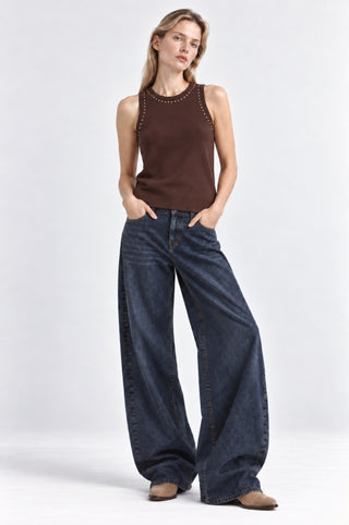 Viscose Western Embellished Tank