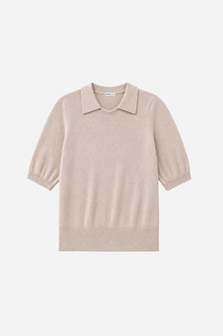 Cashmere Short Sleeve Polo