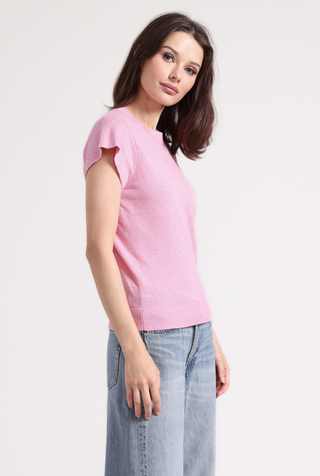 Supima Cotton Cap Sleeve Crew