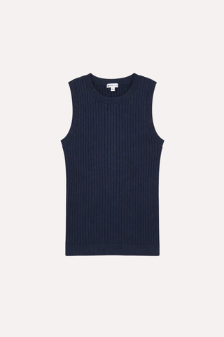 Viscose Ribbed Pointelle Tank
