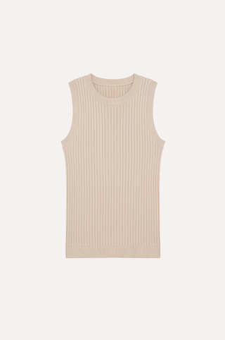 Viscose Ribbed Pointelle Tank