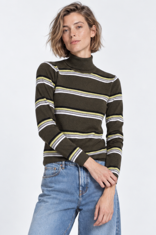 Striped Turtleneck