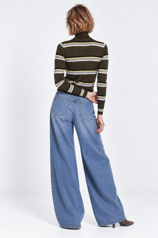Striped Turtleneck