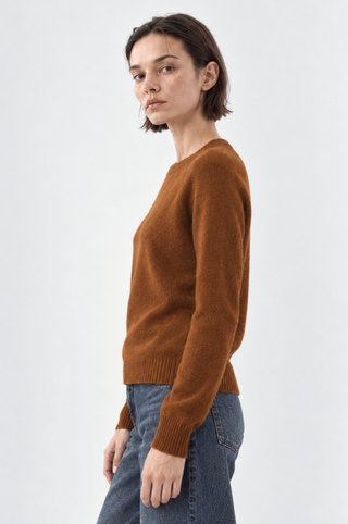 Cashmere 9gg Long Sleeve Shrunken Crew