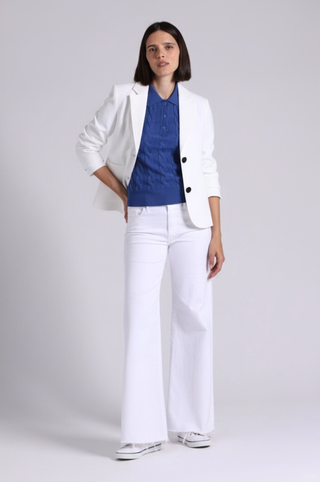 Viscose Blend Shrunken Blazer
