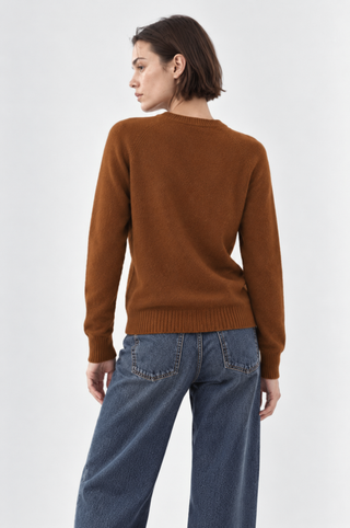 Cashmere 9gg Long Sleeve Shrunken Crew