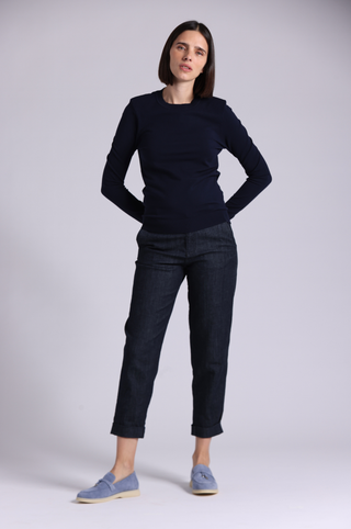 Viscose Long Sleeve Crew Neck