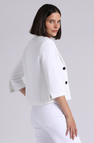 Viscose Blend Shrunken Blazer