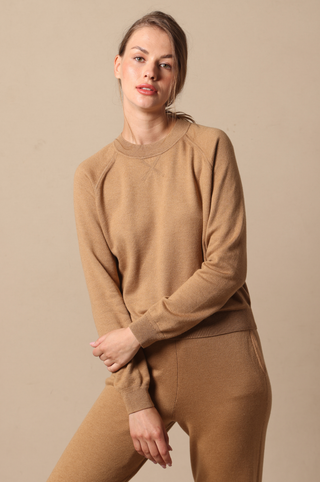 Supima Cotton Cashmere Raglan Sleeve Sweatshirt