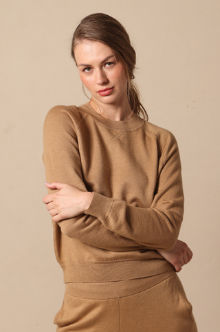 Supima Cotton Cashmere Raglan Sleeve Sweatshirt