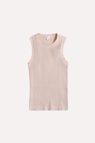 Viscose Ribbed Pointelle Tank