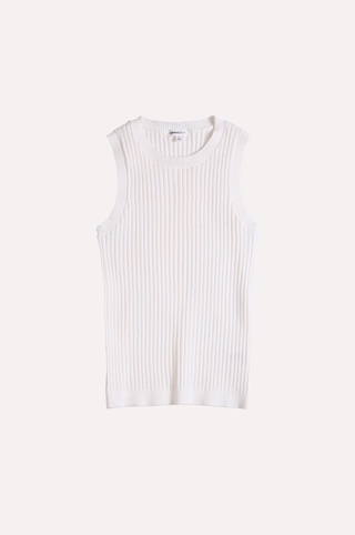 Viscose Ribbed Pointelle Tank