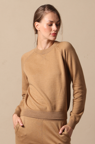 Supima Cotton Cashmere Raglan Sleeve Sweatshirt