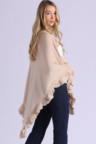 Cashmere Ruffle Shawl