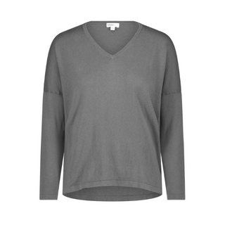 Cotton Cashmere V Neck Pullover