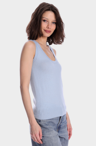 Supima Cotton Cashmere Scoop Neck Tank