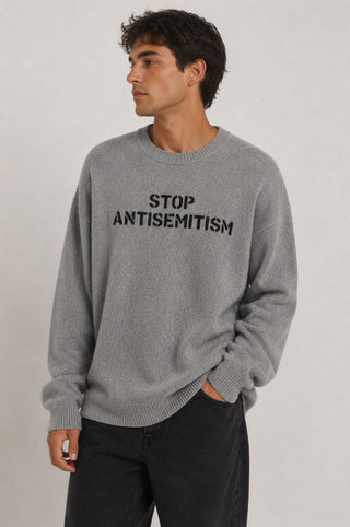 Stop Antisemitism Long Sleeve Crew Neck Pullover