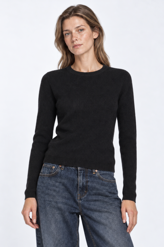 Shaker Long Sleeve Crew Neck