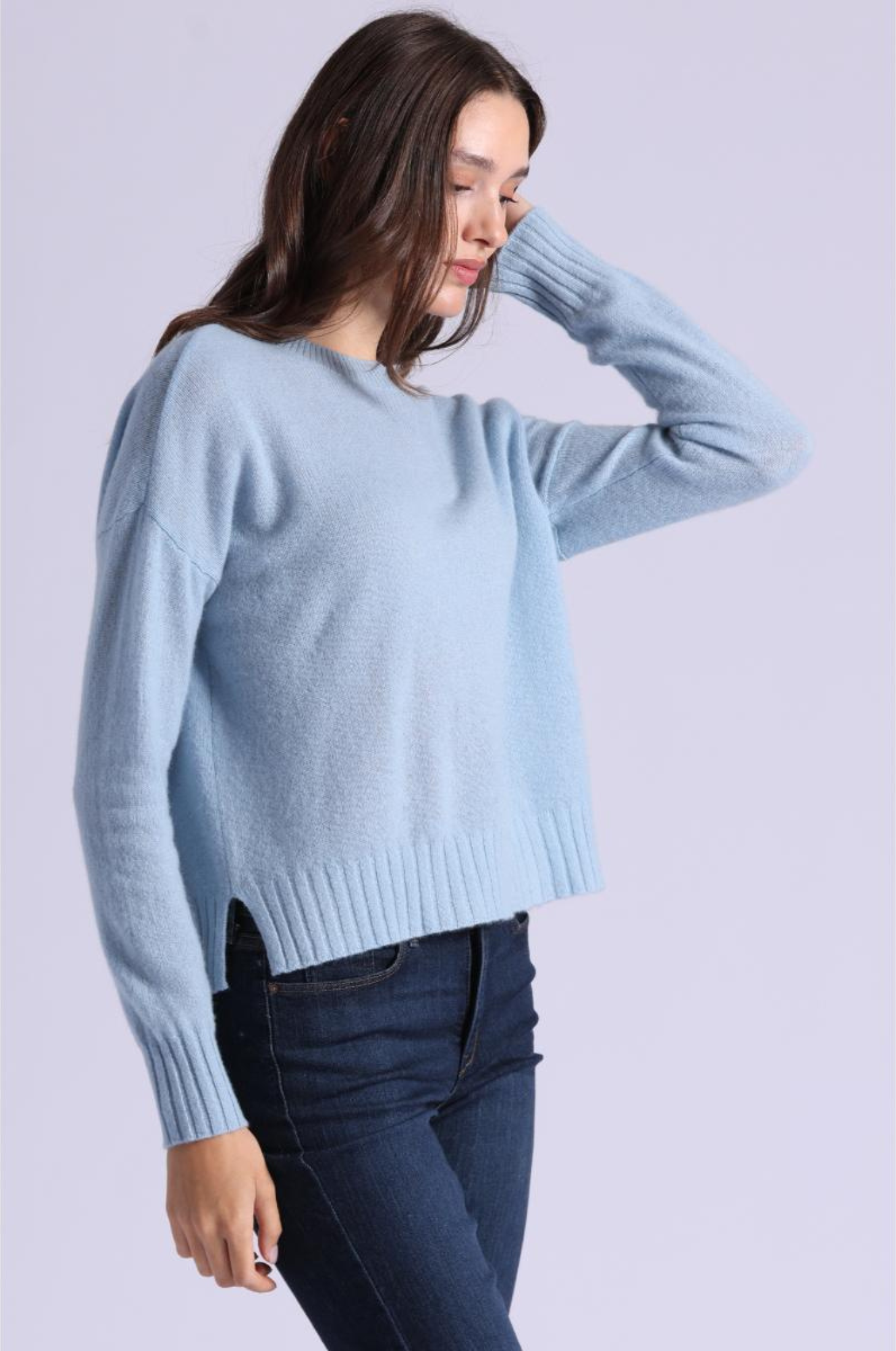 Cashmere Raglan Crew