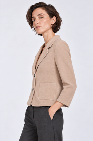 Viscose Blend Shrunken Blazer