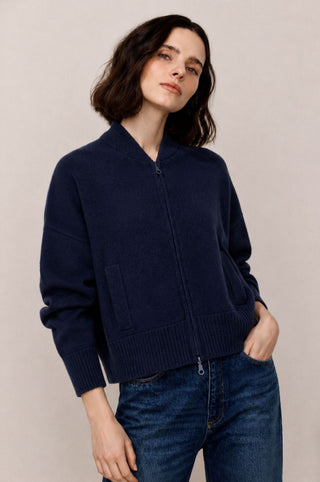 Cashmere Cropped Bomber
